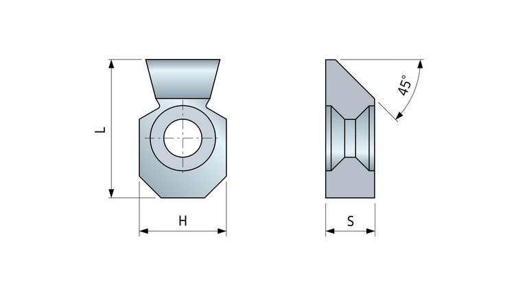 Placute razante cu limitatori antirecul HW - H20S (IG33M) - Image 2