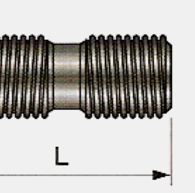 Suruburi cu cap ingropat filetate pe ambele capete (C11.00 VT19M)
