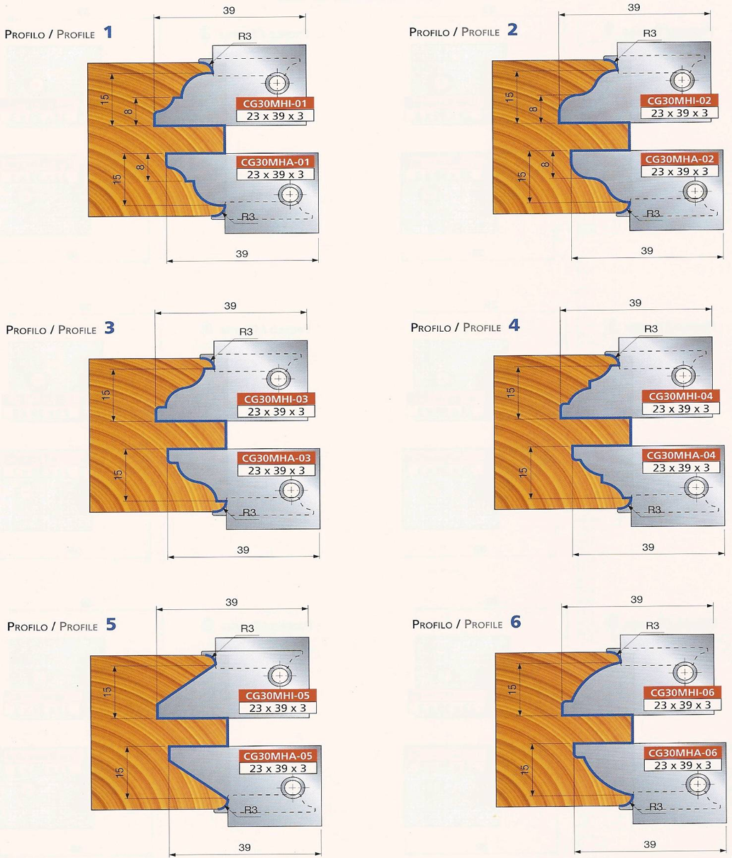 Freza pentru CNC pentru contraprofil usi (C04.60 ST16MG) - Image 4