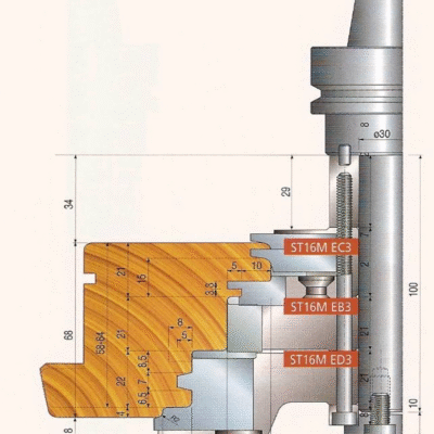 Sistemul "ST16MGR 501" - profil cercevea (C04.70 ST16MGR 501)