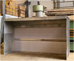 Cabina de vopsit cu filtre uscate - 4m