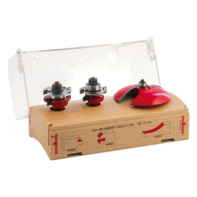 Caseta cu 3 freze PRO pentru usi de mobila cu coada de 12 mm (97-10212)