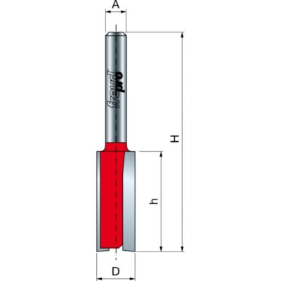 Freze drepte  cu coada din seria PRO, diametrul cozii 6-8-12 mm (Gama 04-)