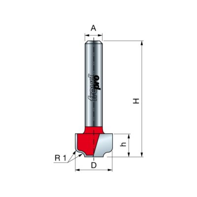 Freze profilate fara rulment  din seria PRO, diametrul cozii 6-8 mm (Gama 39-)