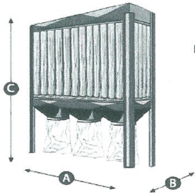 Filtru cu saci - Modelul de interior FAI, fara ventilator (A89PF13)