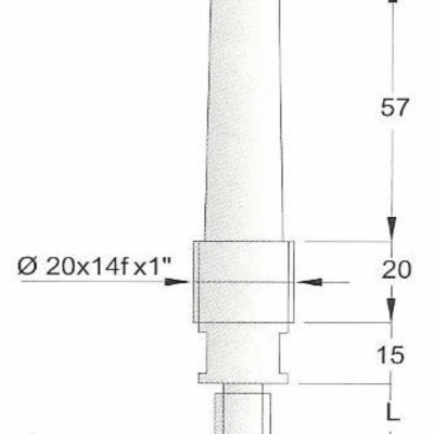 Mandrine pentru scule cu filet interior cu coada con MORSE (C09FU20 0015)