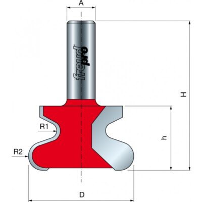 Freze pentru maner ascuns din seria PRO, diametrul cozii 12 mm (Gama  99-)