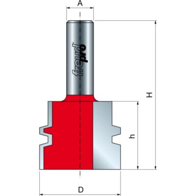 Freze profilate cu coada din seria PRO, diametrul cozii 12 mm (Gama 99-)